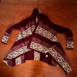 Eyeshadow Aztec Print Handkerchief Sweater